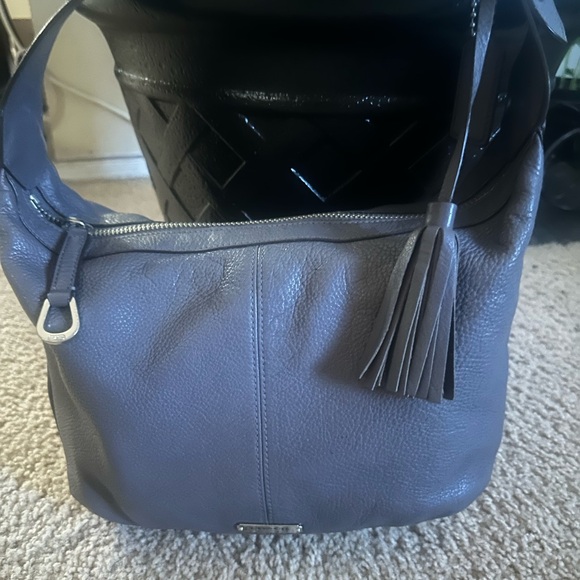 Coach Charcoal Leather Shoulder Bag - Picture 3 of 16